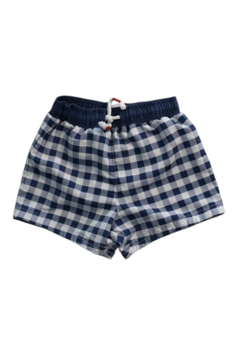 A Blue Shorts from The Little White Company in size 3-6M for boy. (Front View)