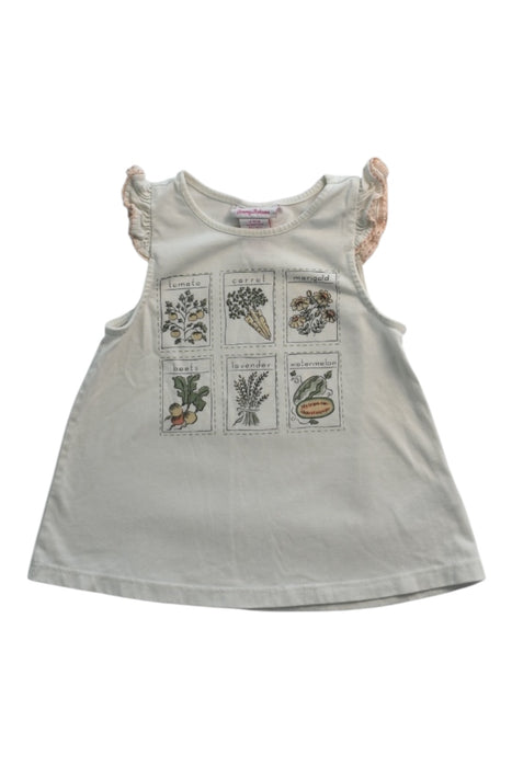 A White Sleeveless Tops from Tommy Bahama in size 4T for girl. (Front View)