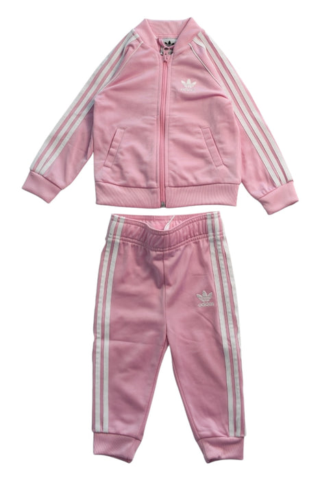 A Pink Pants Sets from Adidas in size 6-12M for girl. (Front View)