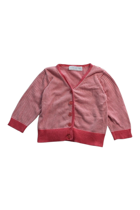 A Red Cardigans from The Little White Company in size 6-12M for girl. (Front View)