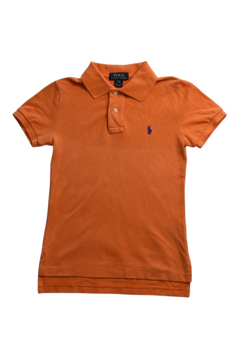 A Orange Short Sleeve Polos from Polo Ralph Lauren in size 8Y for boy. (Front View)
