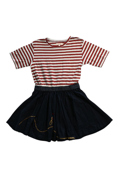 A Red Short Sleeve Dresses from Catimini in size 8Y for girl. (Front View)