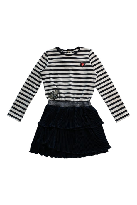 A Black Long Sleeve Dresses from Catimini in size 6T for girl. (Front View)