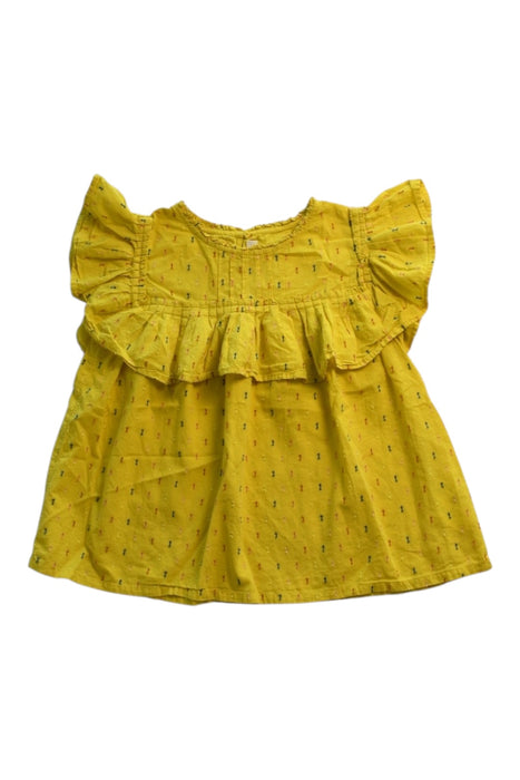 A Yellow Sleeveless Tops from Catimini in size 10Y for girl. (Front View)