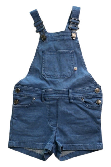 A Blue Overall Shorts from Bonpoint in size 6T for neutral. (Front View)