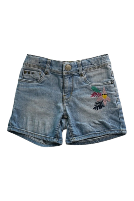 A Blue Shorts from Catimini in size 6T for girl. (Front View)