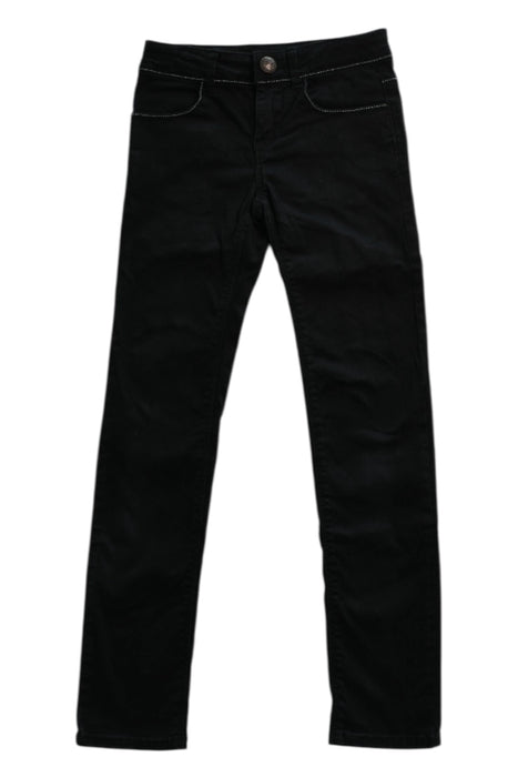 A Black Jeans from Catimini in size 8Y for girl. (Front View)