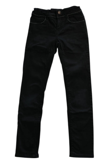 A Black Jeans from Catimini in size 7Y for girl. (Front View)