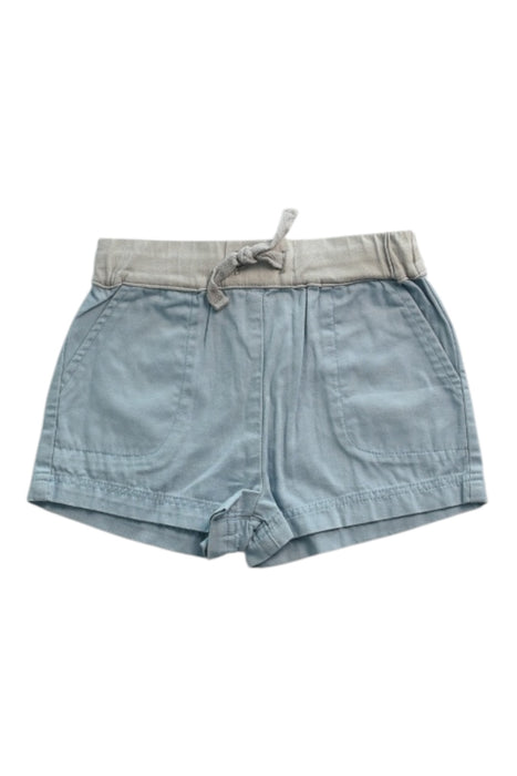 A Blue Shorts from The Little White Company in size 0-3M for boy. (Front View)