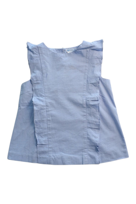 A Blue Sleeveless Tops from Jacadi in size 8Y for girl. (Front View)