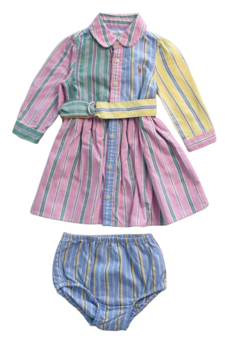 A Multicolour Dress Sets from Ralph Lauren in size 3-6M for girl. (Front View)
