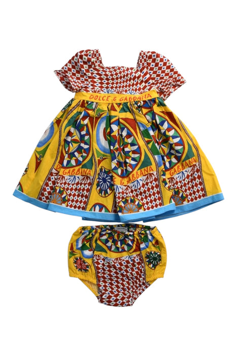 A Multicolour Skirt Sets from Dolce & Gabbana in size 6-12M for girl. (Front View)