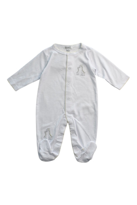 A White Onesies from Kissy Kissy in size 3-6M for girl. (Front View)