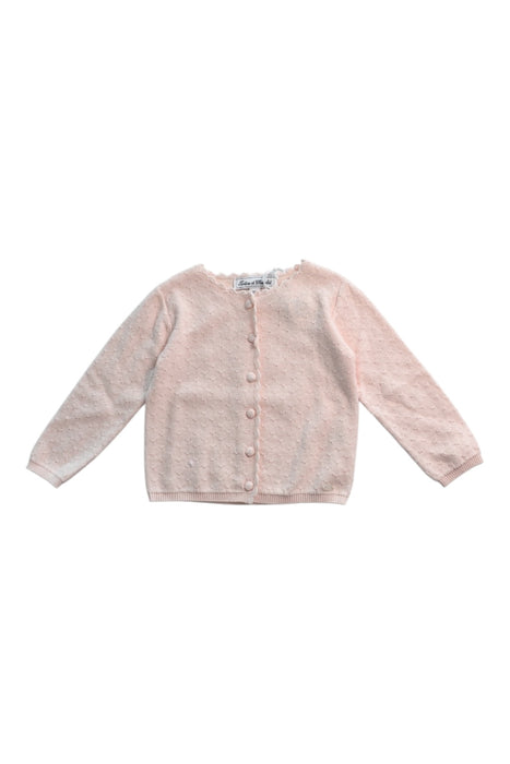 A Pink Cardigans from Tartine et Chocolat in size 2T for girl. (Front View)
