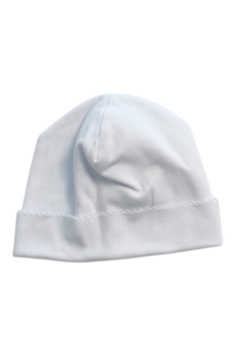 A White Beanies from Kissy Kissy in size 0-3M for neutral. (Front View)
