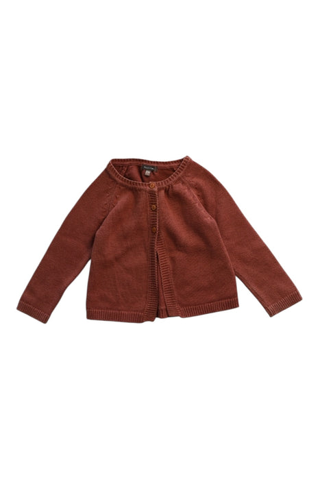 A Brown Cardigans from Bout'Chou in size 6-12M for girl. (Front View)