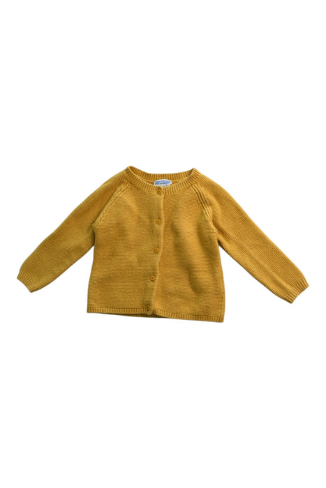 A Yellow Cardigans from Jacadi in size 3T for neutral. (Front View)