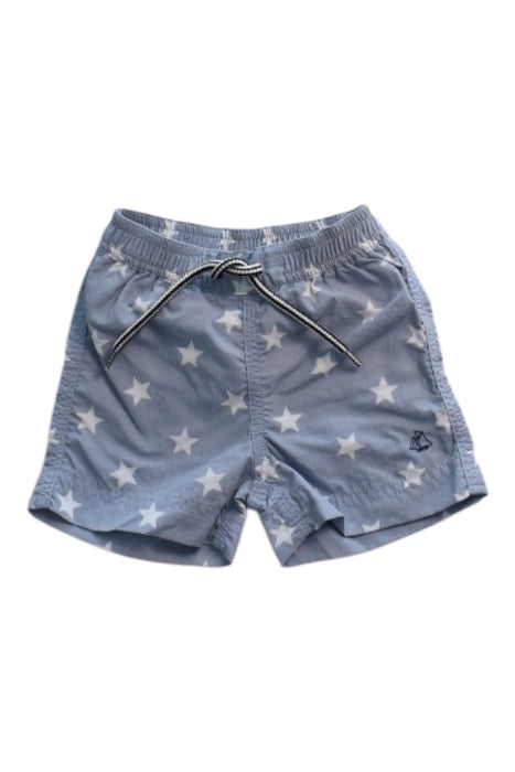 A Blue Swim Shorts from Petit Bateau in size 0-3M for boy. (Front View)