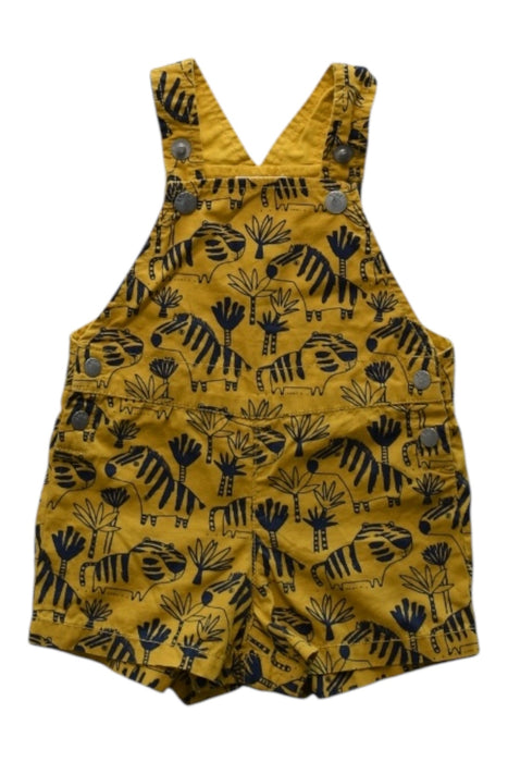 A Yellow Overall Shorts from Du Pareil au même in size 6-12M for boy. (Front View)
