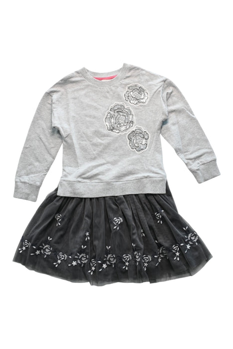A Grey Dress Sets from Monsoon in size 6T for girl. (Front View)