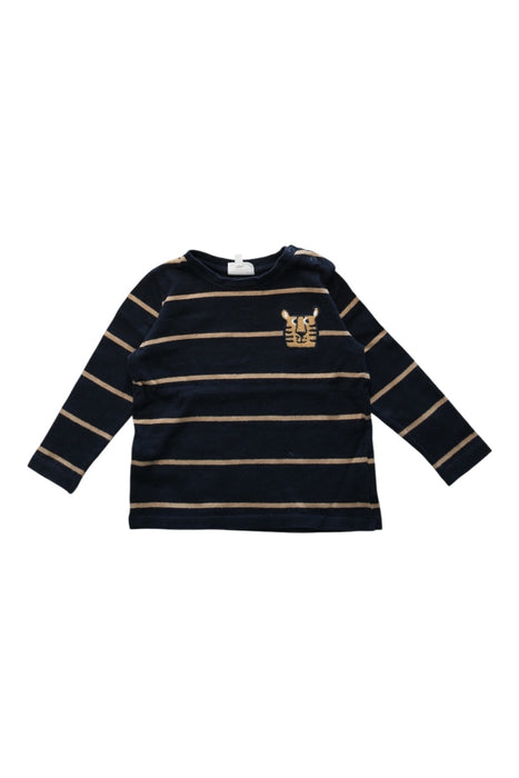 A Navy Long Sleeve T Shirts from Seed in size 2T for neutral. (Front View)