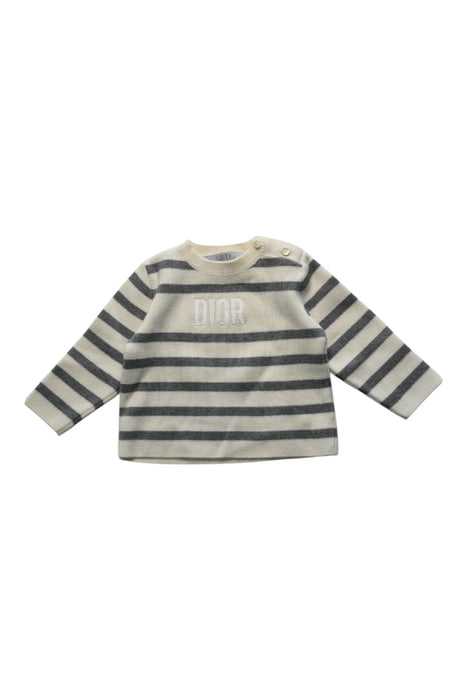 A Grey Long Sleeve Tops from Dior in size 0-3M for neutral. (Front View)