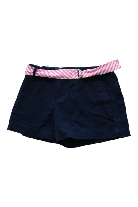A Navy Shorts from Polo Ralph Lauren in size 7Y for girl. (Front View)