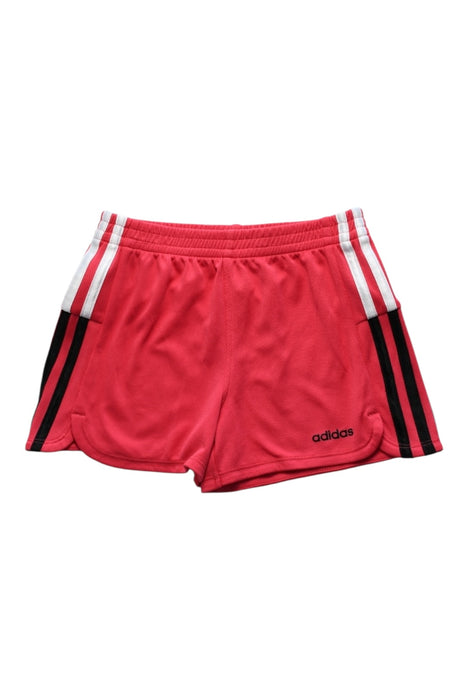 A Pink Shorts from Adidas in size 7Y for girl. (Front View)