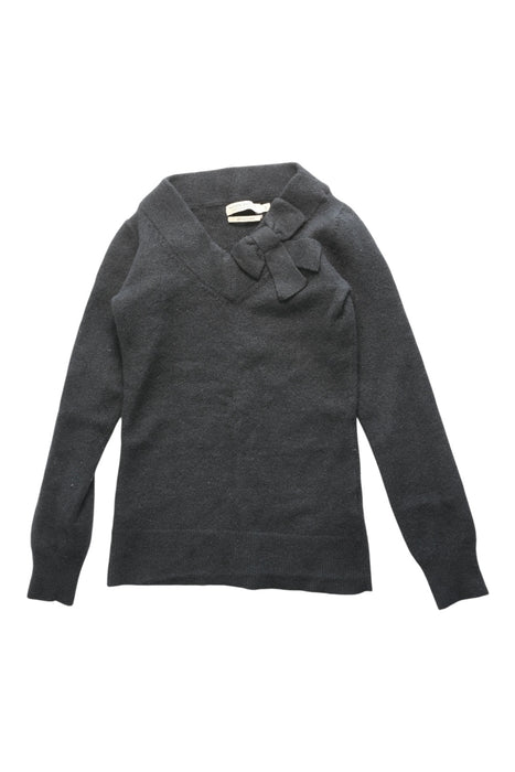 A Grey Knit Sweaters from Sacoor in size 5T for girl. (Front View)