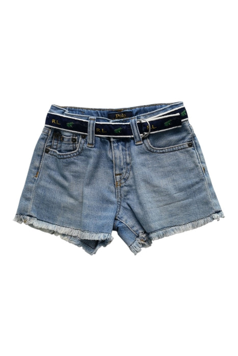 A Blue Shorts from Polo Ralph Lauren in size 6T for girl. (Front View)