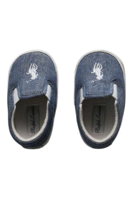 A Blue Dress Shoes from Ralph Lauren in size 6-12M for boy. (Front View)