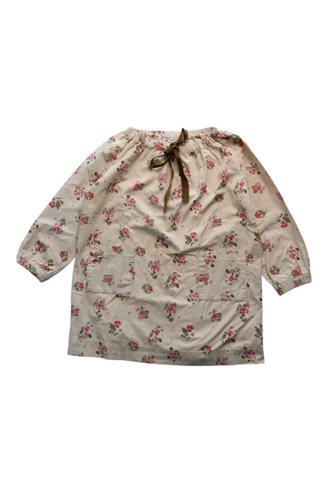 A Beige Long Sleeve Dresses from Bonpoint in size 4T for girl. (Front View)