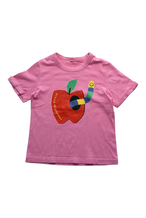 A Pink Short Sleeve T Shirts from Stella McCartney in size 3T for girl. (Front View)