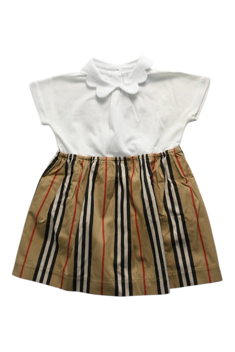 A Multicolour Short Sleeve Dresses from Burberry in size 12-18M for girl. (Front View)