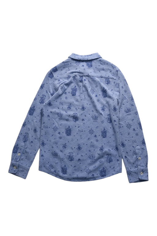 A Blue Long Sleeve Shirts from Polo Ralph Lauren in size 6T for boy. (Back View)
