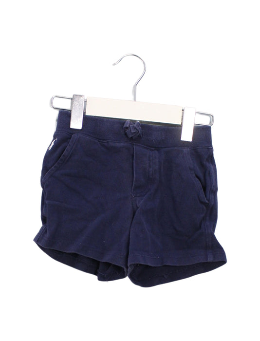 A Navy Shorts from Ralph Lauren in size 6-12M for girl. (Front View)