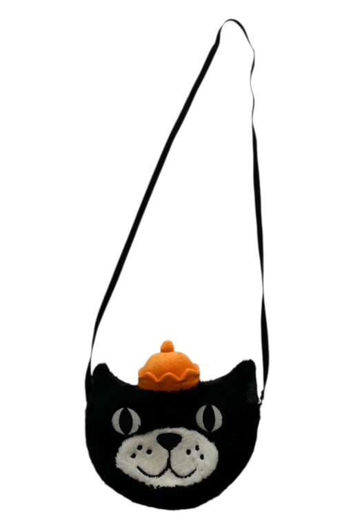 A Black Bags from Jellycat in size 6T for girl. (Front View)