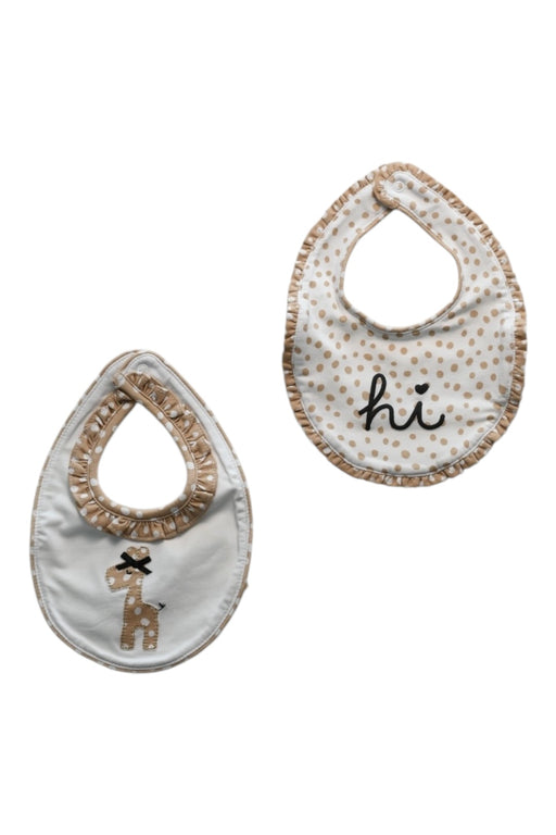 A White Bibs from Mayoral in size Newborn for neutral. (Front View)