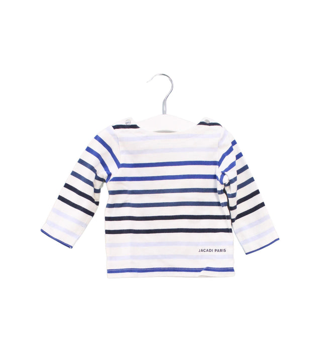 A Blue Long Sleeve Tops from Jacadi in size 6-12M for girl. (Front View)