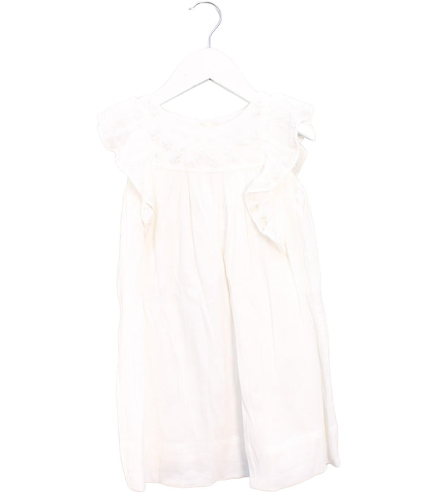 A White Sleeveless Dresses from Polo Ralph Lauren in size 3T for girl. (Front View)
