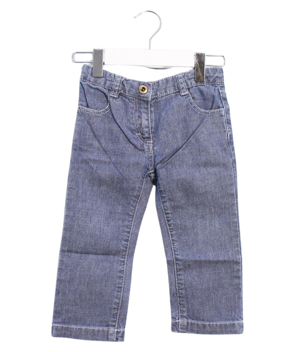 A Blue Jeans from Jacadi in size 12-18M for girl. (Front View)