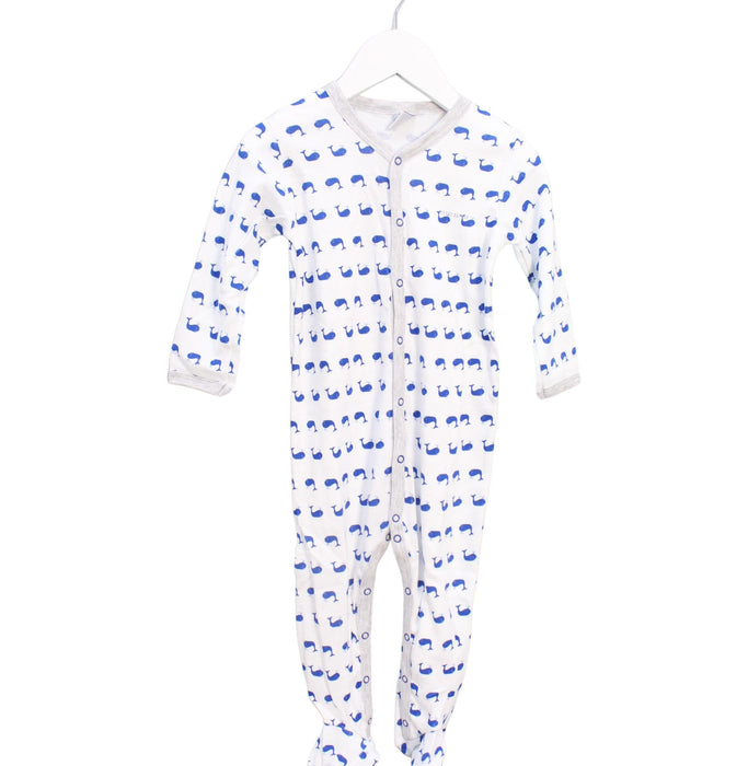 A Blue Long Sleeve Jumpsuits from Petit Bateau in size 12-18M for girl. (Front View)