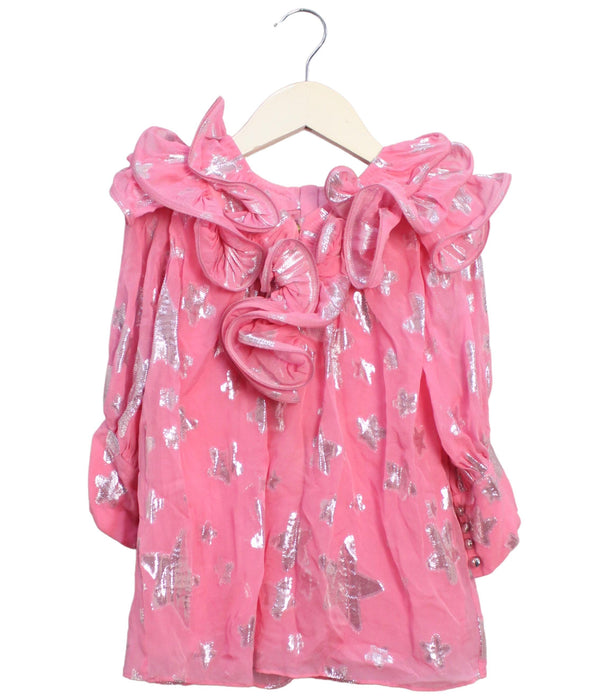 A Pink Long Sleeve Dresses from Little Marc Jacobs in size 2T for girl. (Front View)