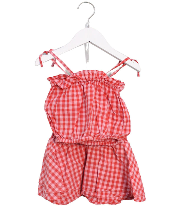A Red Skirt Sets from Seed in size 4T for girl. (Front View)