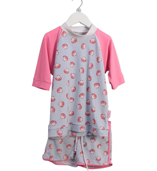A Blue Swim Sets from Platypus in size 8Y for girl. (Front View)