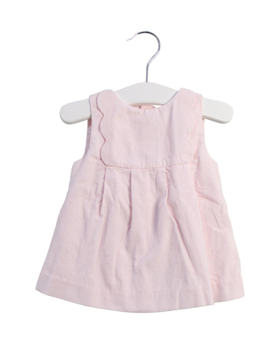 A Pink Sleeveless Dresses from Jacadi in size 0-3M for girl. (Front View)