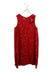 A Red Sleeveless Dresses from I Pinco Pallino in size 14Y for girl. (Front View)