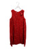A Red Sleeveless Dresses from I Pinco Pallino in size 14Y for girl. (Front View)