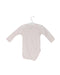 A Pink Long Sleeve Bodysuits from Petit Bateau in size 0-3M for girl. (Back View)