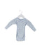 A Blue Long Sleeve Bodysuits from Petit Bateau in size 0-3M for boy. (Front View)